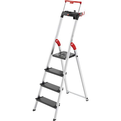 TopLine L100 safety ladder, max. load up to 150 kg, 4 steps.