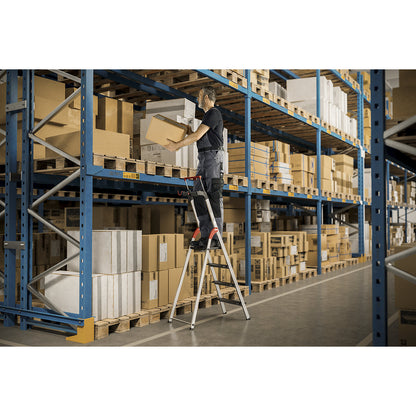 TopLine L100 safety ladder, max. load up to 150 kg, 4 steps.