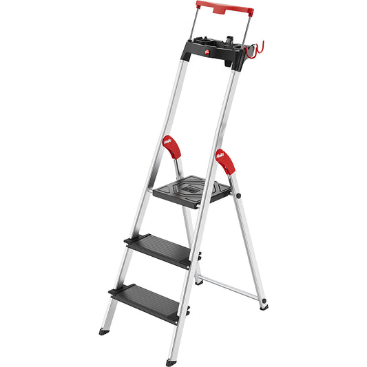 TopLine L100 safety ladder, max. load up to 150 kg, 3 steps.