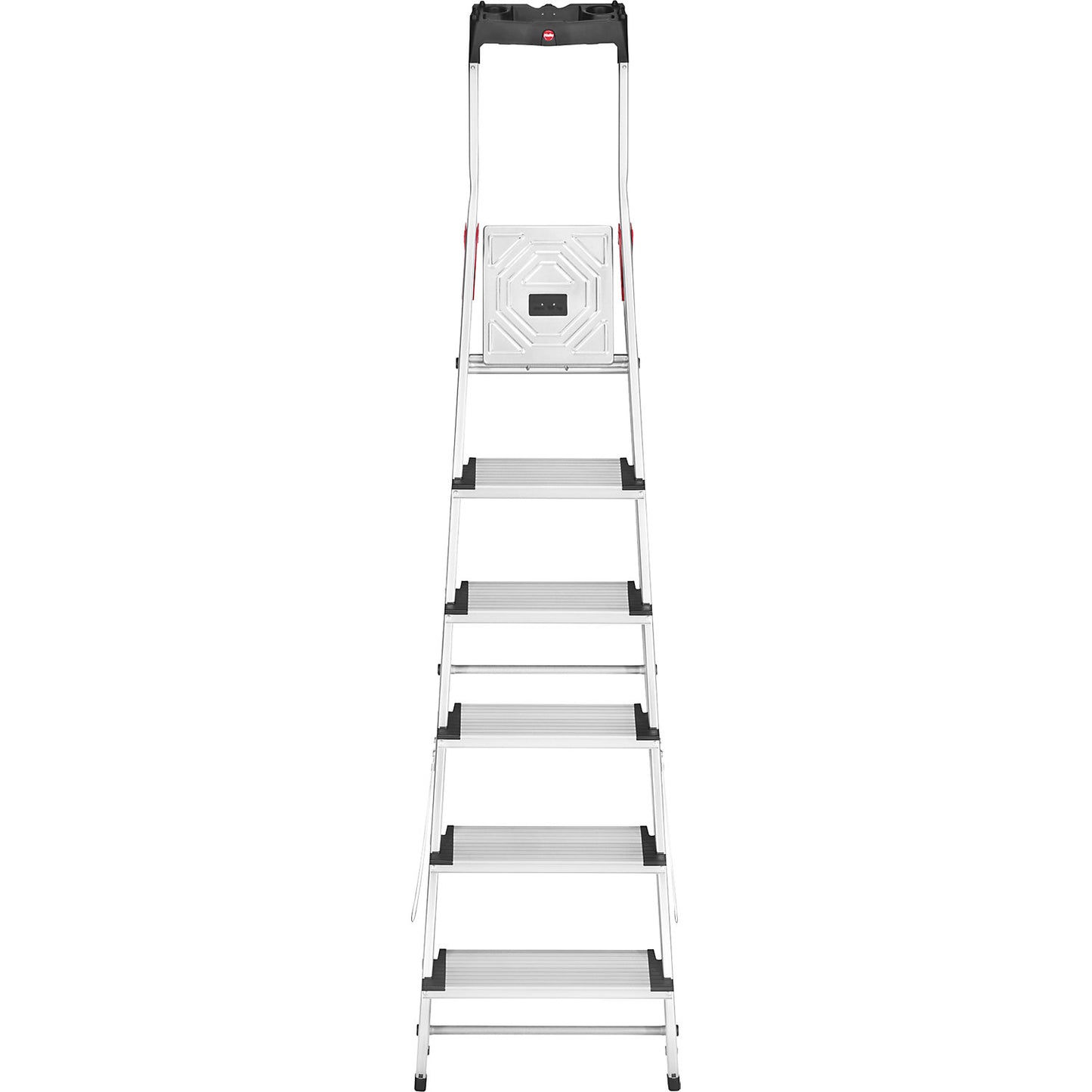 ComfortLine L80 aluminium step ladder, max. load 150 kg, 6 steps.