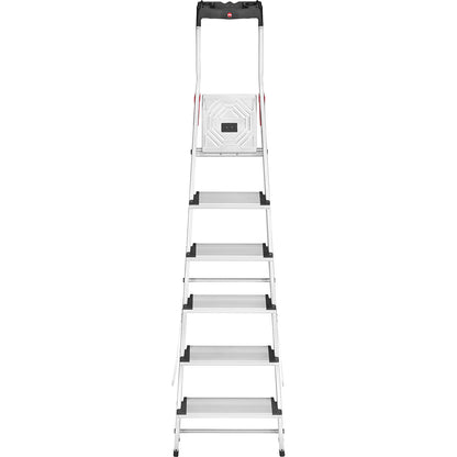 ComfortLine L80 aluminium step ladder, max. load 150 kg, 6 steps.