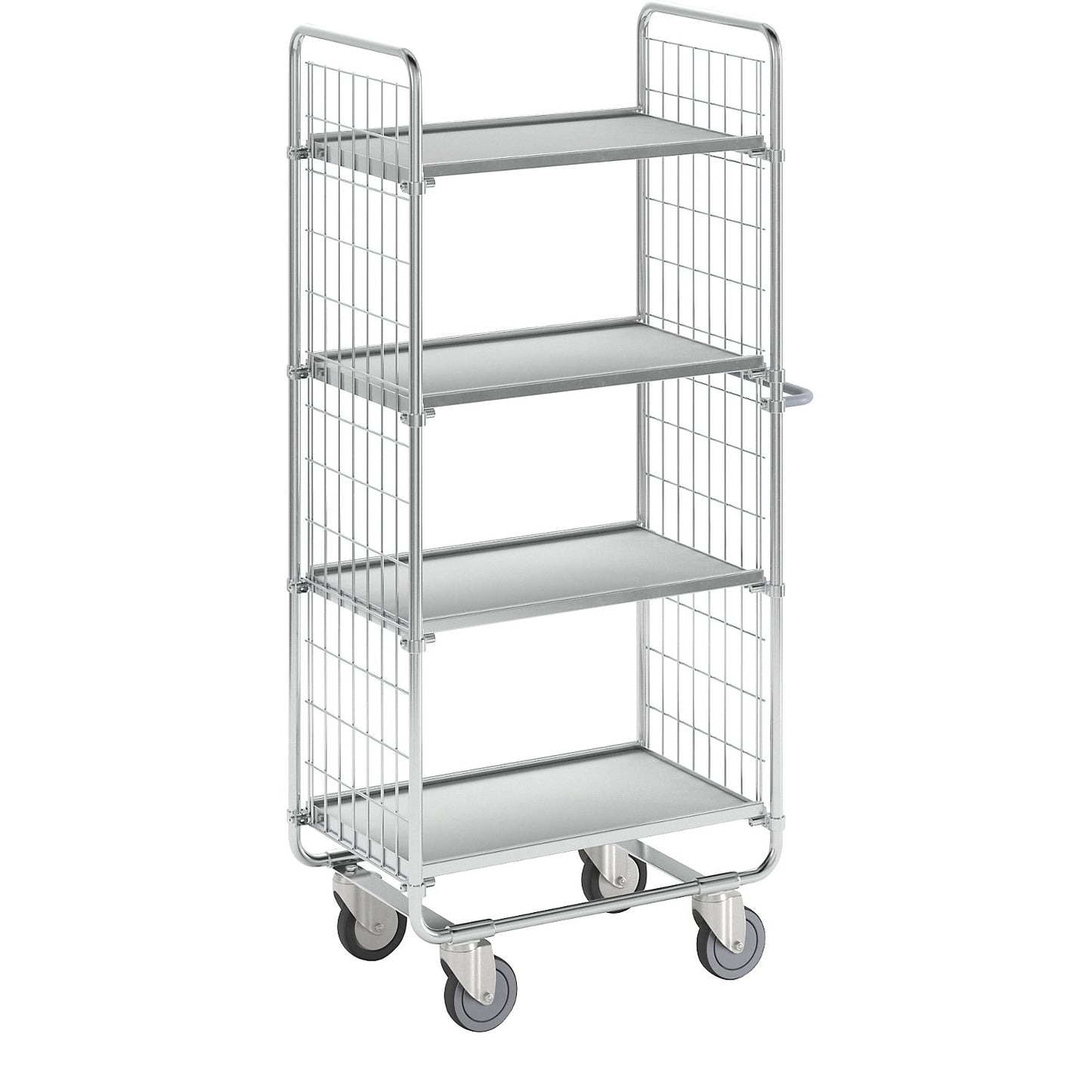 SERIES 100 shelf truck, 4 shelves, LxWxH 800 x 460 x 1585 mm.