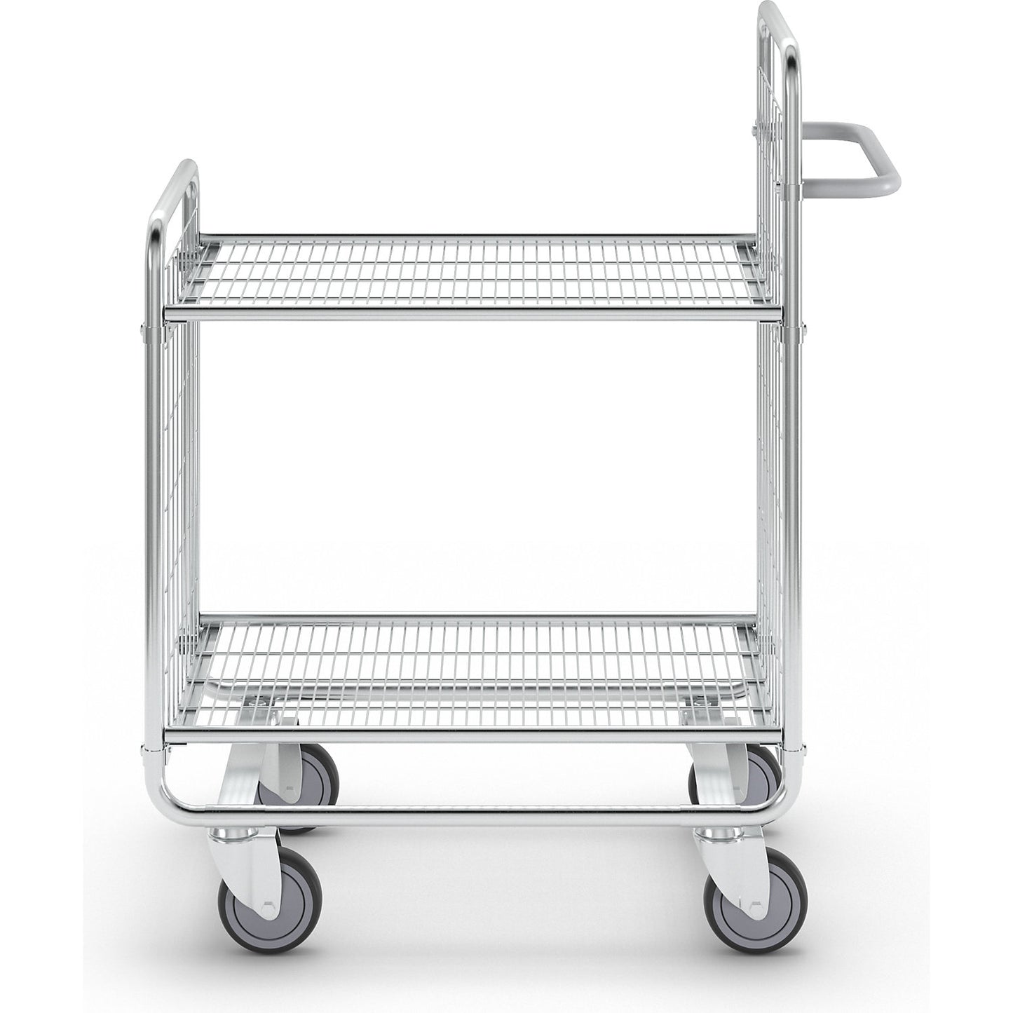 SERIES 100 mesh trolley, 2 shelves, LxWxH 930 x 460 x 1120 mm.