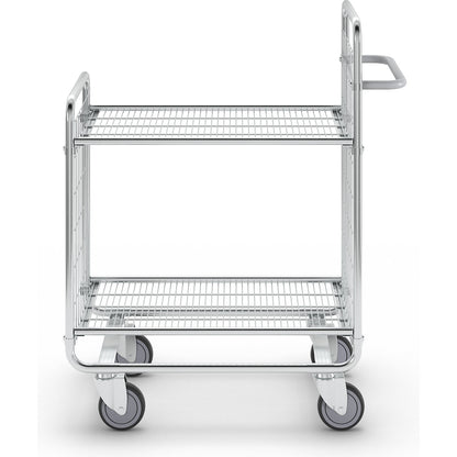 SERIES 100 mesh trolley, 2 shelves, LxWxH 930 x 460 x 1120 mm.