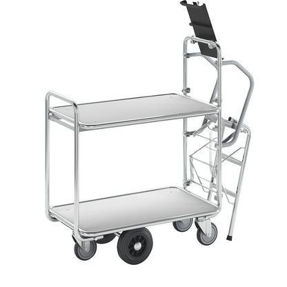SERIES 200 push truck, 2 shelves, LxWxH 1130 x 520 x 1110 mm.