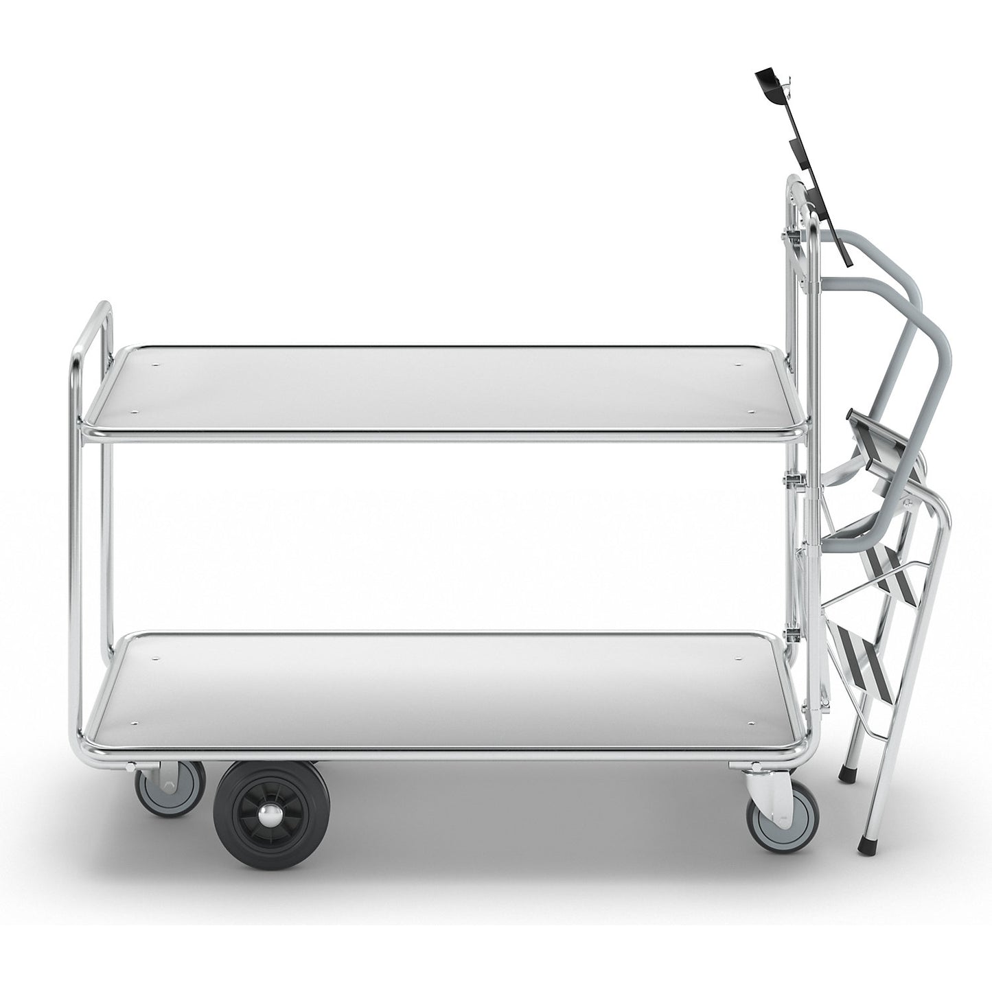 SERIES 200 push truck, 2 shelves, LxWxH 1530 x 620 x 1110 mm.