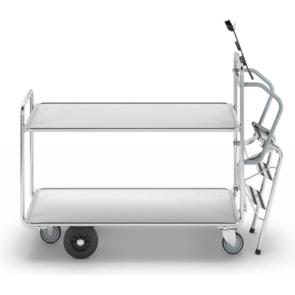 SERIES 200 push truck, 2 shelves, LxWxH 1530 x 620 x 1110 mm.