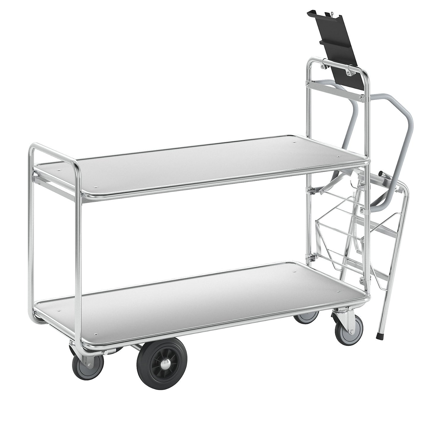SERIES 200 push truck, 2 shelves, LxWxH 1530 x 620 x 1110 mm.