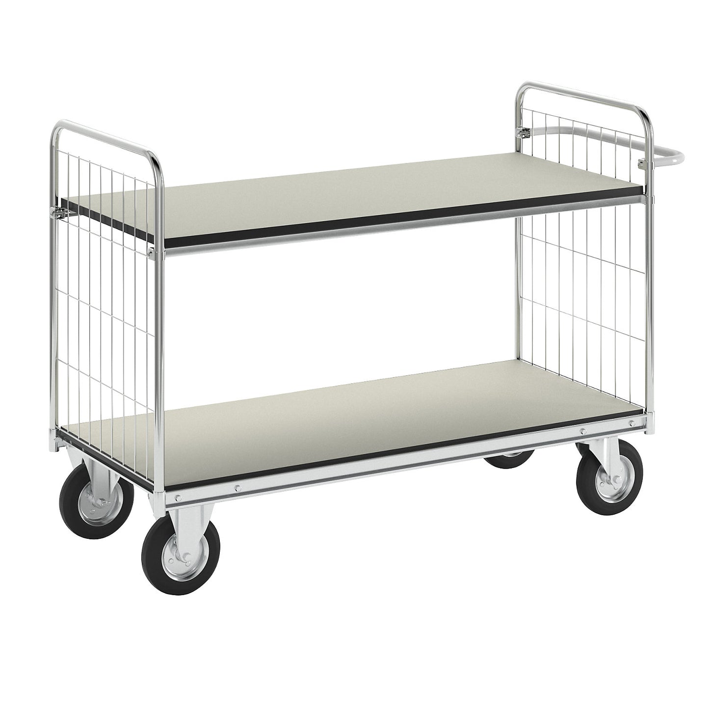 SERIES 300 ESD shelf truck, 2 shelves, LxWxH 1590 x 650 x 1070 mm.