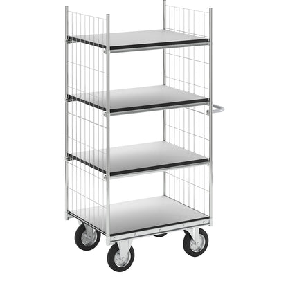 SERIES 300 ESD shelf truck, 4 shelves, LxWxH 990 x 650 x 1730 mm.