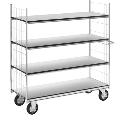 SERIES 300 ESD shelf truck, 4 shelves, LxWxH 1790 x 650 x 1730 mm.