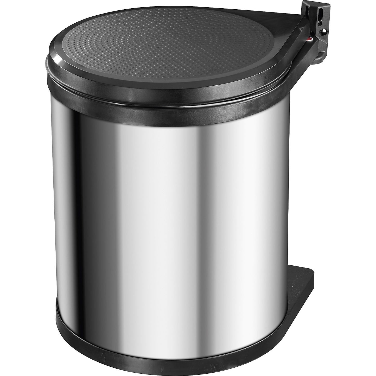 Compact-Box M built-in rubbish bin, with lid lift system, 1 x 15 l, stainless steel.