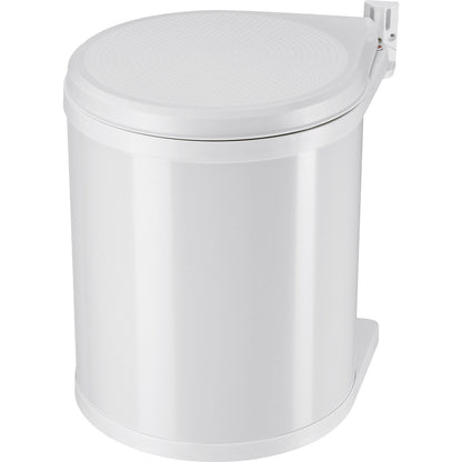 Compact-Box M built-in rubbish bin, with lid lift system, 1 x 15 l, white.