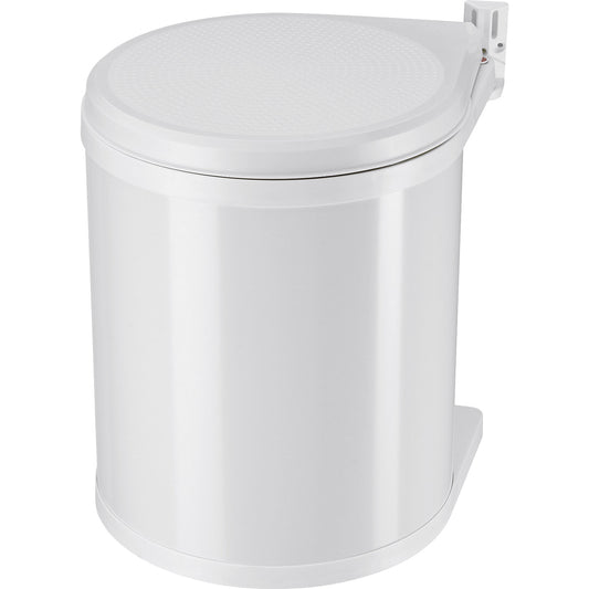 Compact-Box M built-in rubbish bin, with lid lift system, 1 x 15 l, white.