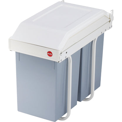 Multi-Box duo L built-in waste separation system, 2 x 14 l, ready to be pulled out and filled.