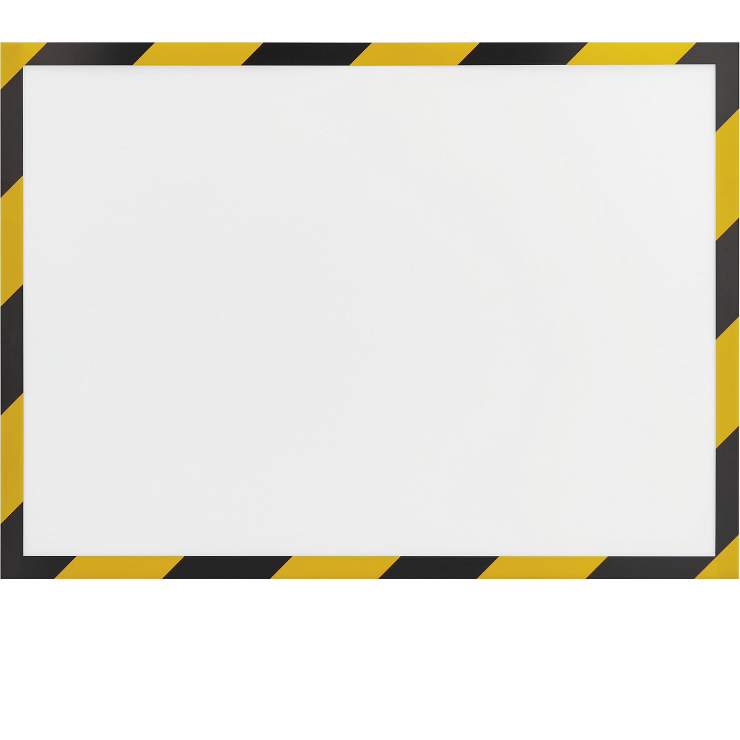 SAFETY magnetic frame, pack of 5, A4 format, yellow-black.