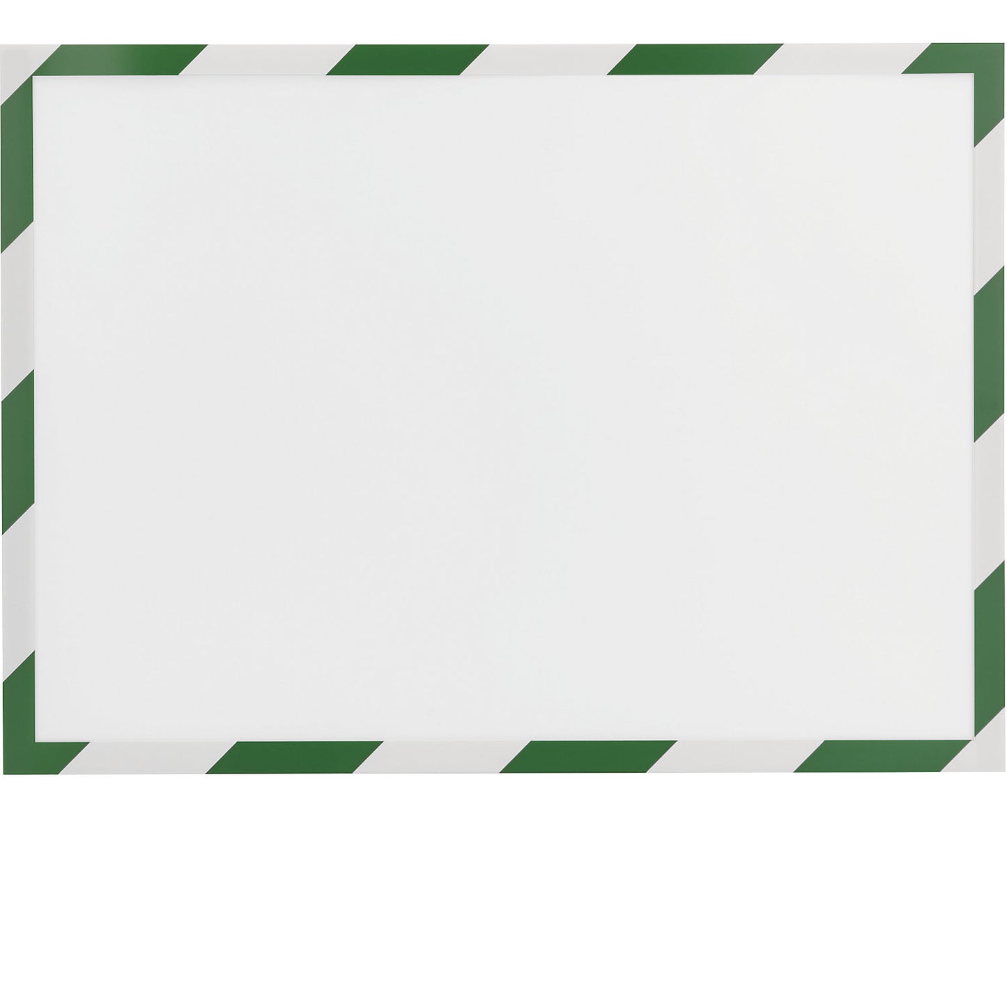 SAFETY magnetic frame, pack of 5, A4 format, green-white.