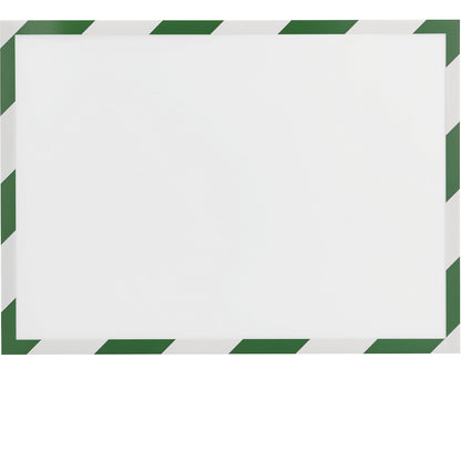 SAFETY magnetic frame, pack of 5, A3 format, green-white.