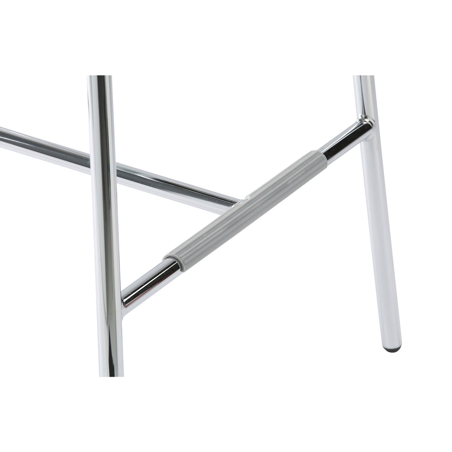 EVORA bar stool, upholstered, chrome plated frame, charcoal.