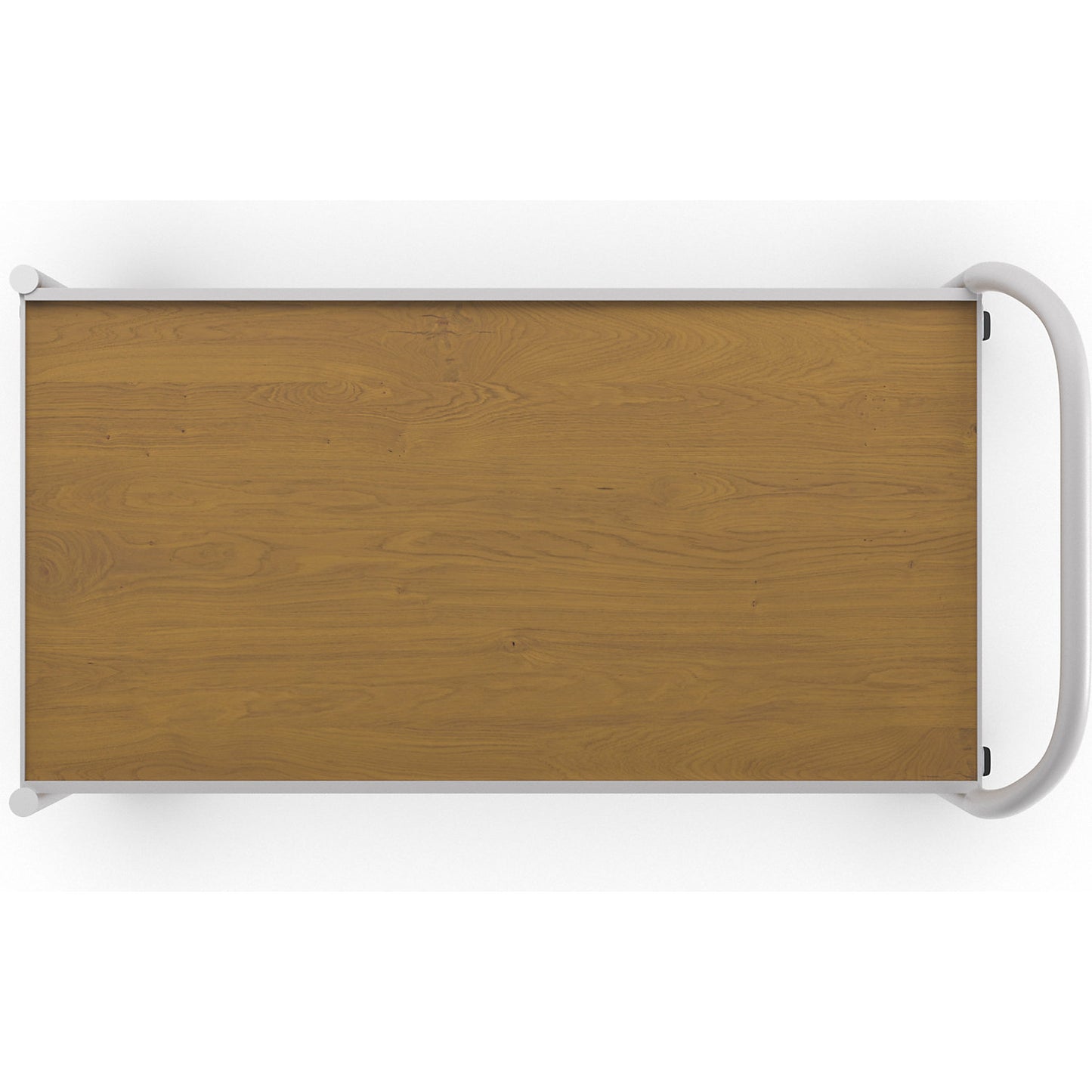 Table trolley, 2 shelves, LxW 800 x 420 mm, grey/oak.