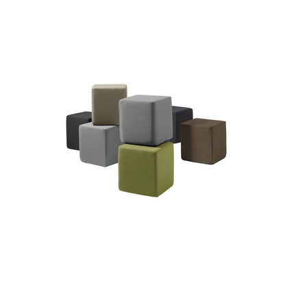 SITTING cube seat, HxWxD 420 x 400 x 400 mm, green.