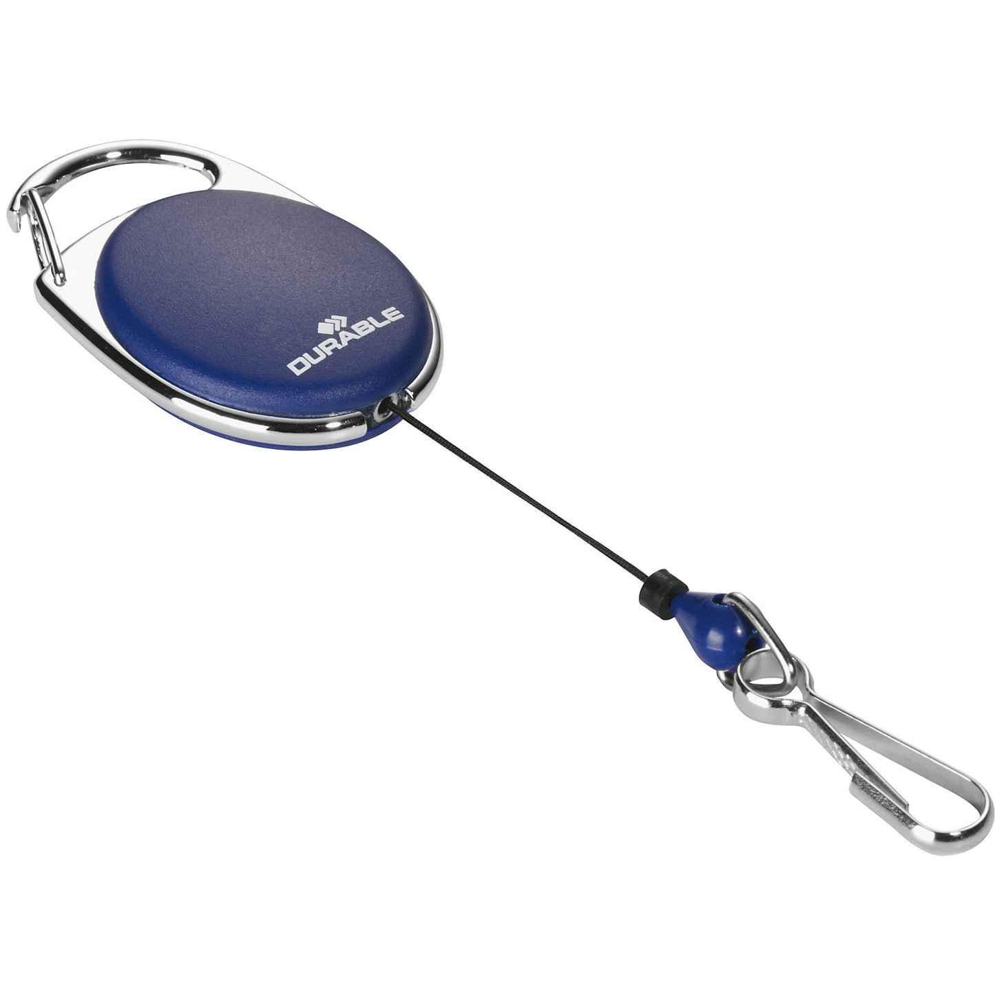 YOYO STYLE ID badge holder, with snap hook fastener, pack of 20, blue.