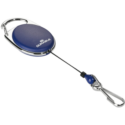 YOYO STYLE ID badge holder, with snap hook fastener, pack of 20, blue.