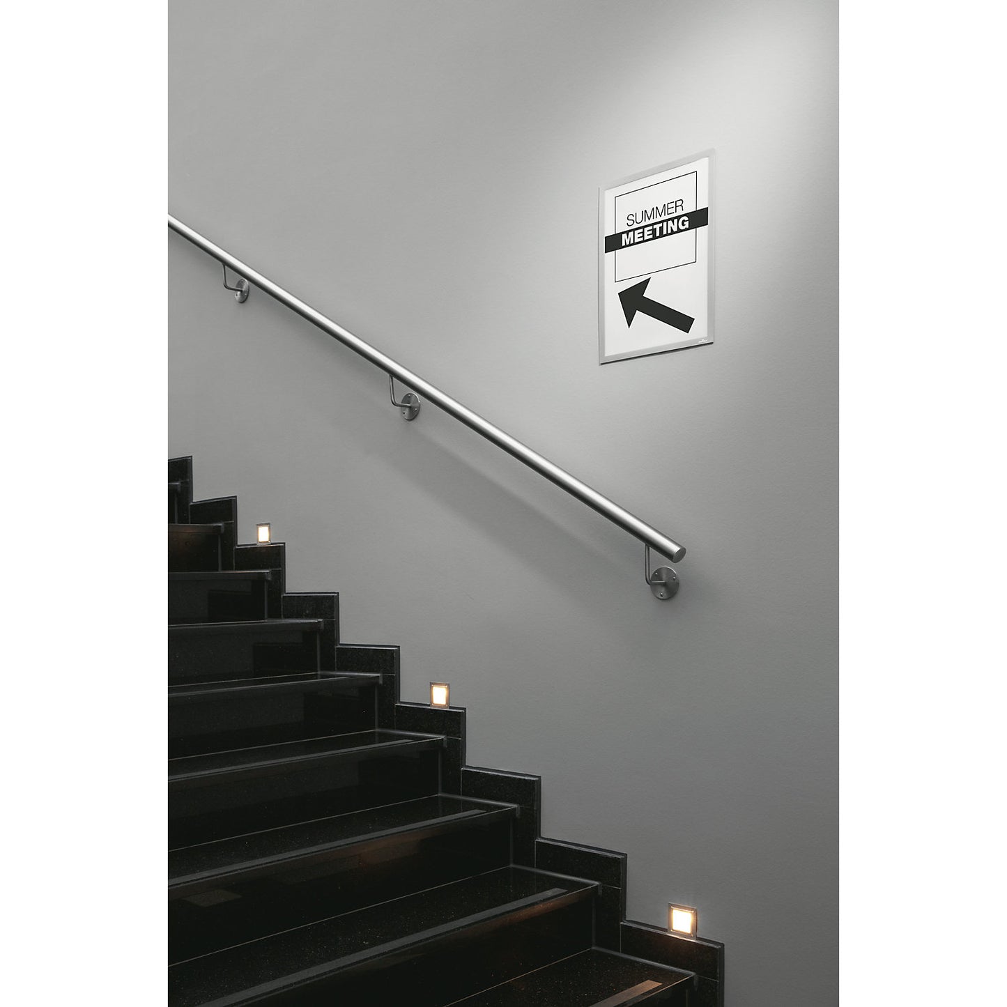 DURAFRAME® WALLPAPER display frame, for sensitive surfaces, e.g. wallpaper, for A3 format, silver, pack of 3.
