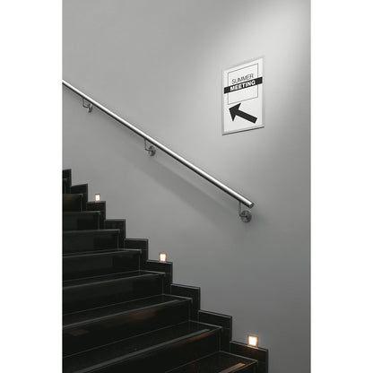 DURAFRAME® WALLPAPER display frame, for sensitive surfaces, e.g. wallpaper, for A3 format, silver, pack of 3.