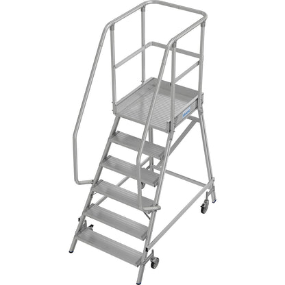 Mobile safety steps, single sided access, 6 steps.
