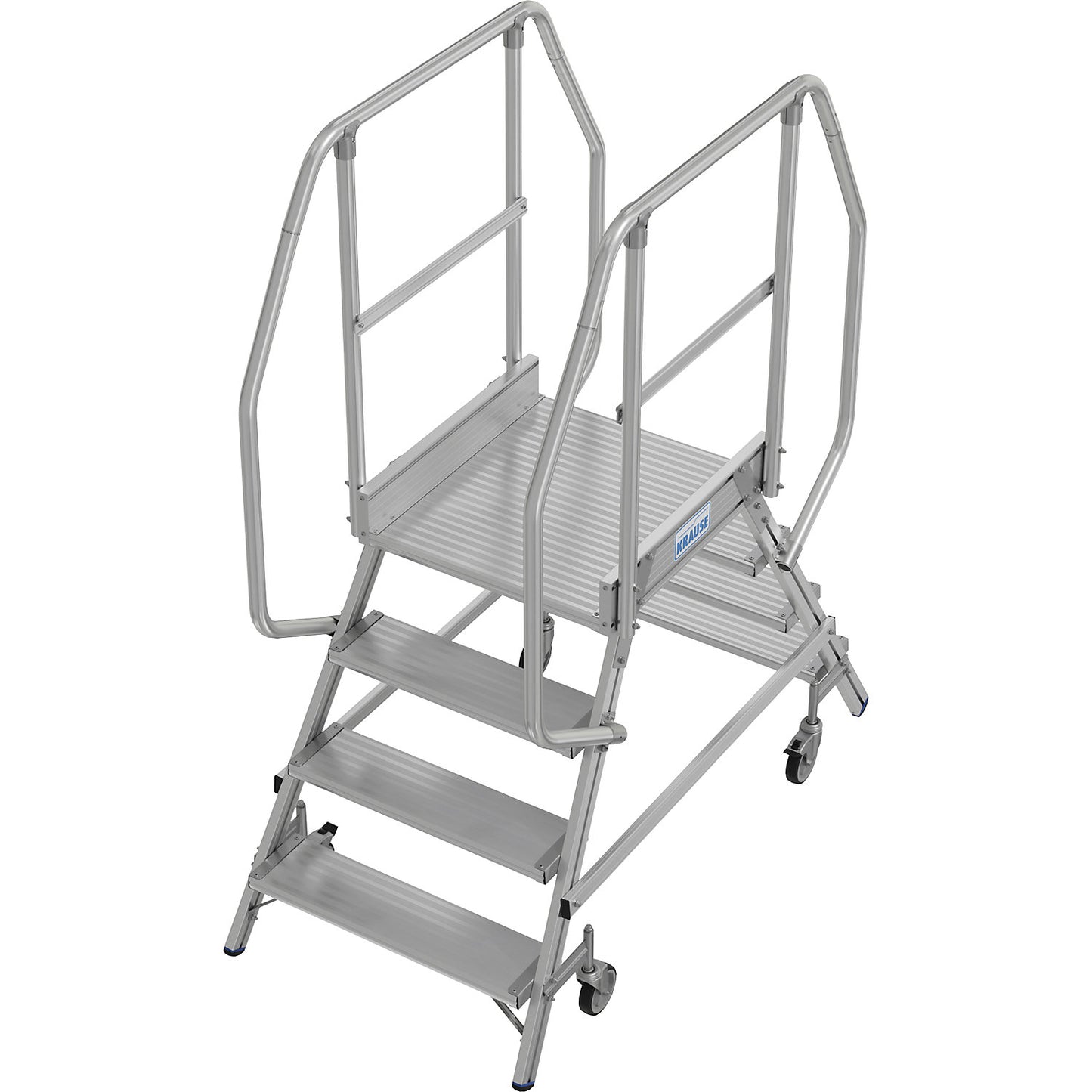 Mobile safety steps, double sided access, 2 x 4 steps.