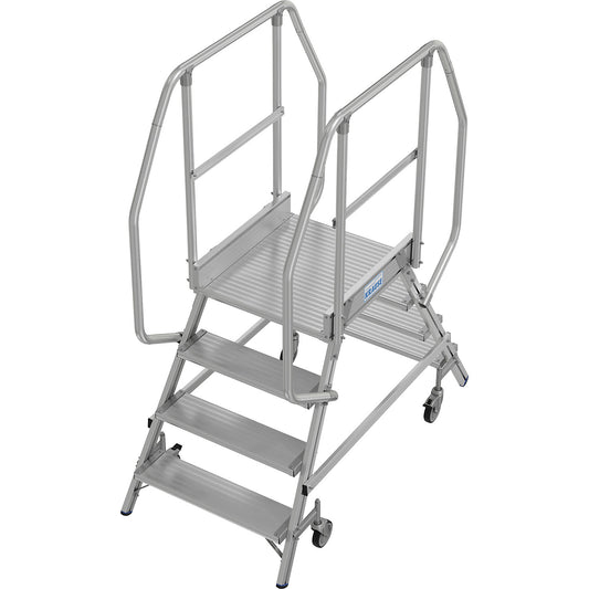 Mobile safety steps, double sided access, 2 x 4 steps.