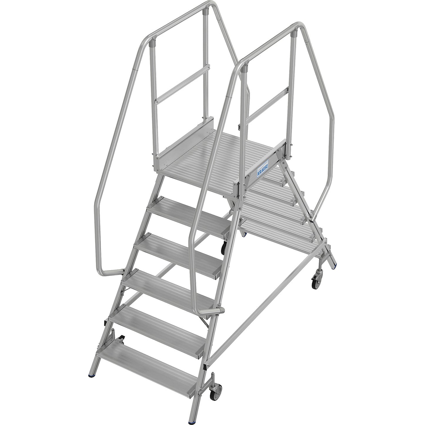 Mobile safety steps, double sided access, 2 x 6 steps.