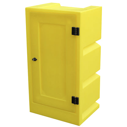 Environmental cupboard made of PE, collection capacity 30 l, 2 PE shelves, HxWxD 990 x 534 x 420 mm.