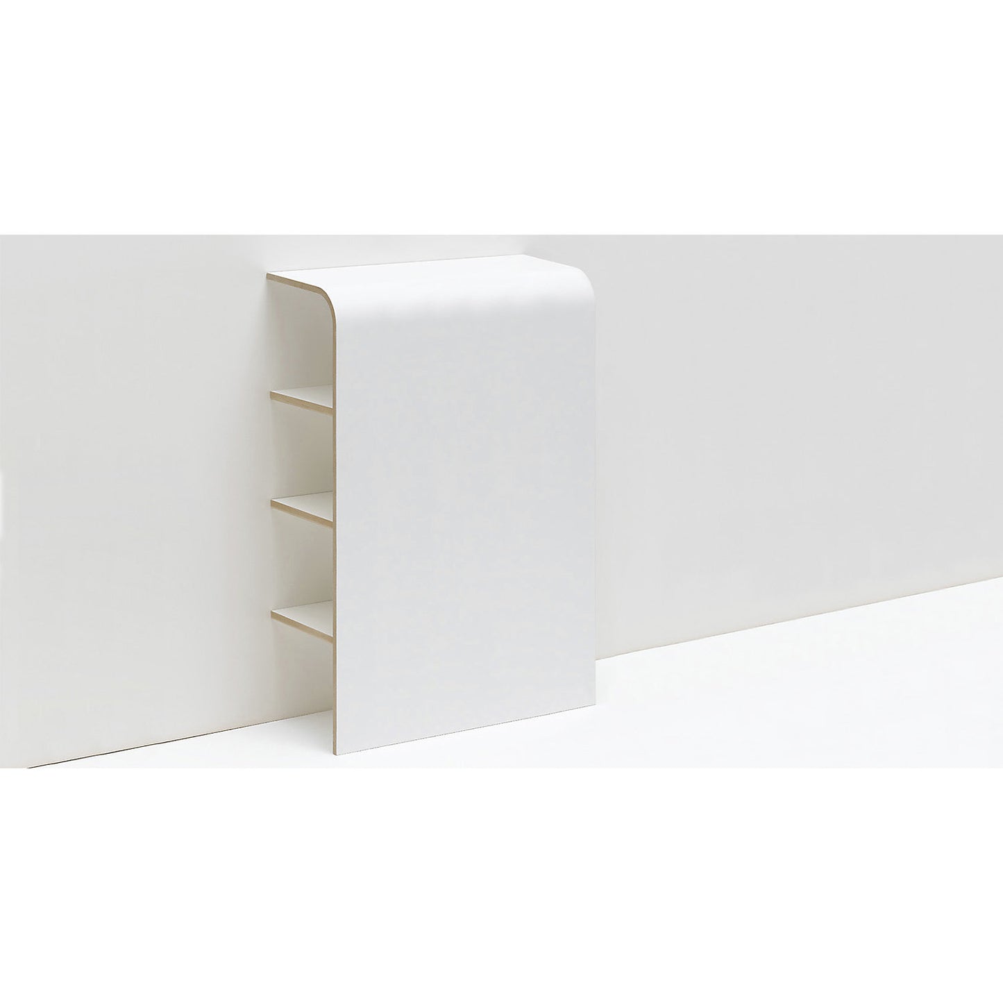 Lean to shelf unit, width 620 mm, large model, white.