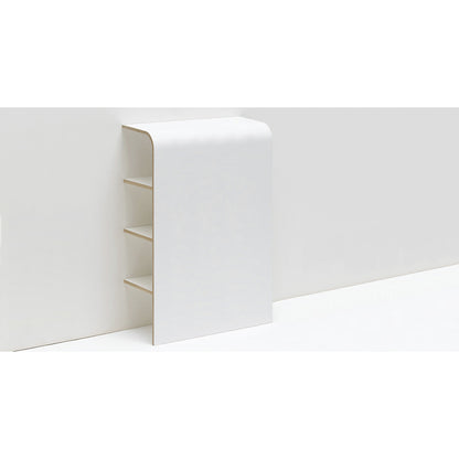 Lean to shelf unit, width 620 mm, large model, white.