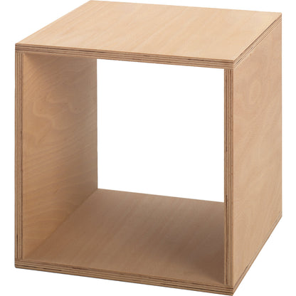 CUBE side table, HxWxD each 350 mm, beech multiplex.