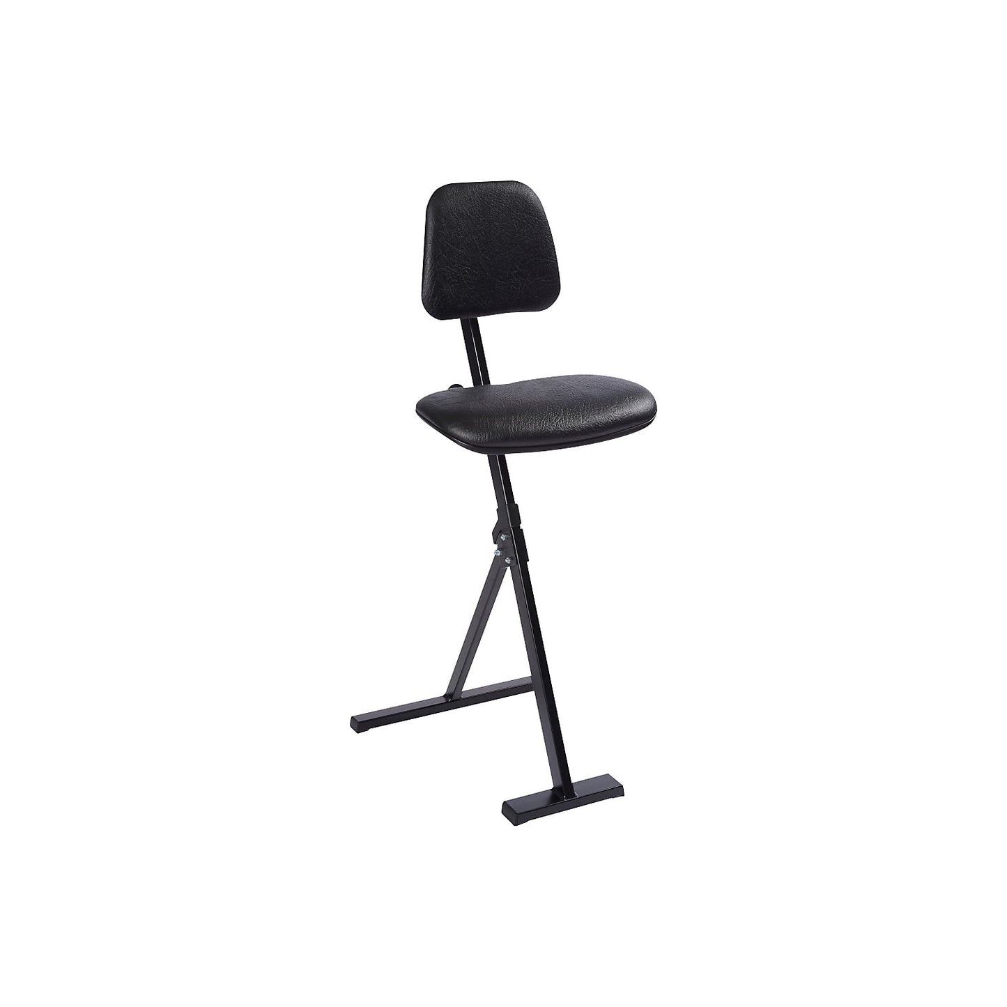 Anti-fatigue stool, steel frame, vinyl seat, height adjustment 500 - 850 mm.