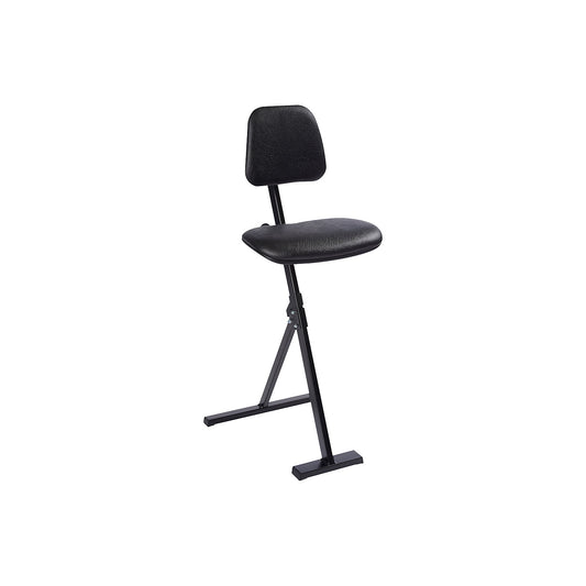 Anti-fatigue stool, steel frame, vinyl seat, height adjustment 500 - 850 mm.
