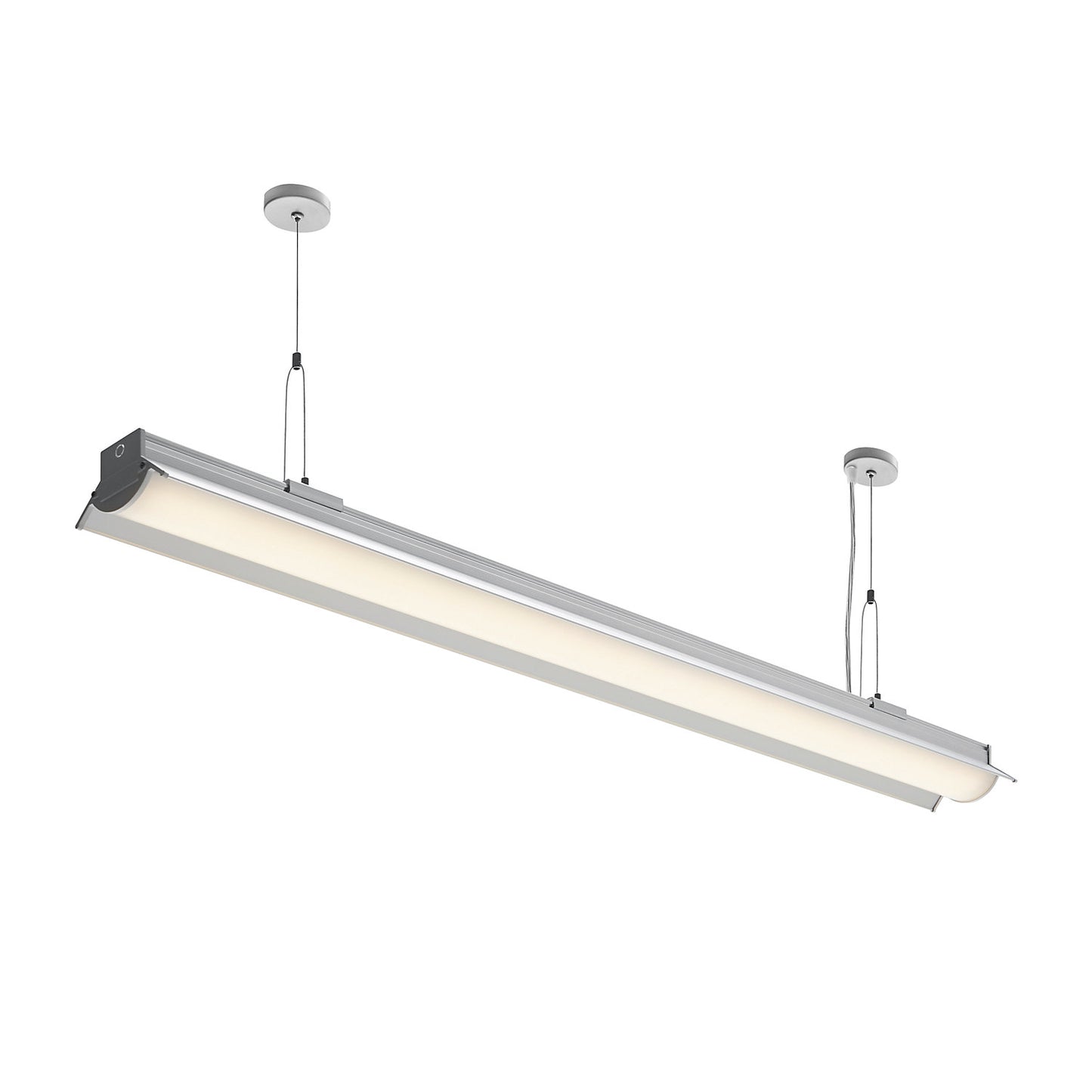 ALU CONNECT LED ceiling lamp, 36 W, length 1180 mm, silver.