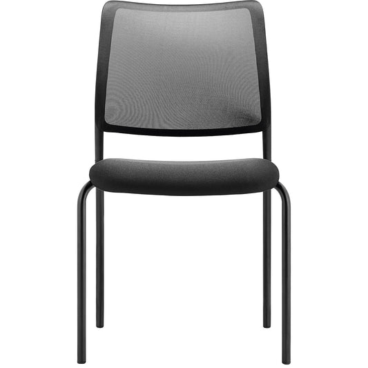 TO-SYNC meet meeting room chair, with mesh back rest, pack of 4, black.