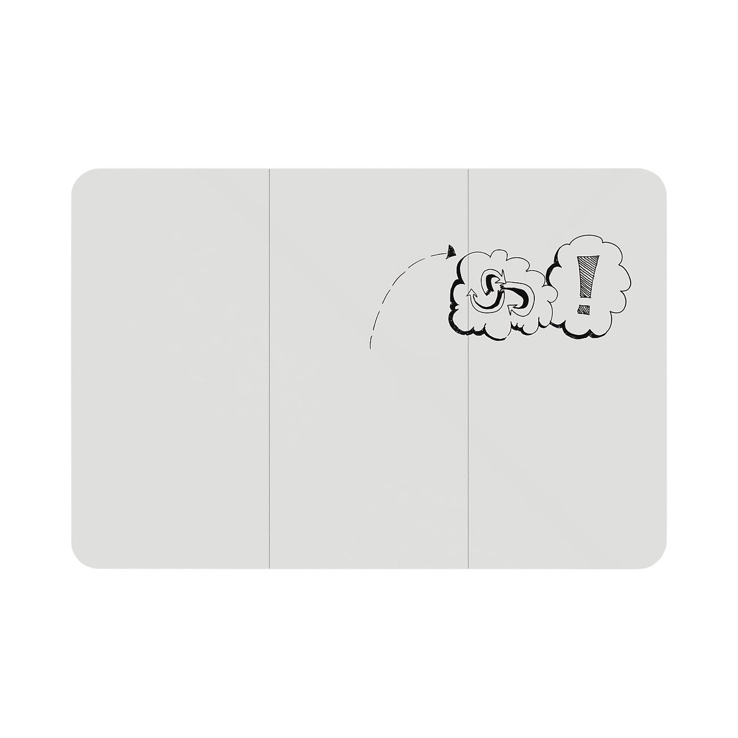 Design XXL whiteboard VisuWall Curve, sheet steel, enamel, WxH 2940 x 1980 mm, white.