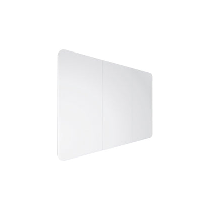 Design XXL whiteboard VisuWall Curve, sheet steel, enamel, WxH 3920 x 1980 mm, white.