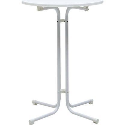 Pedestal table for outdoors, HxØ 1100 x 800 mm, white.