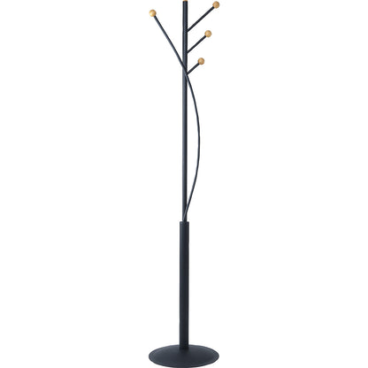 MAULaura coat stand, with 4 hooks, black / brown.