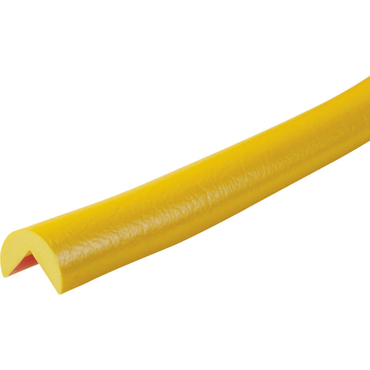 Knuffi® corner protection, colour, type A, 1 m piece, yellow.