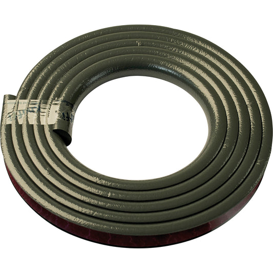 Knuffi® corner protection, type A, 1 x 5 m roll, dark wood finish.