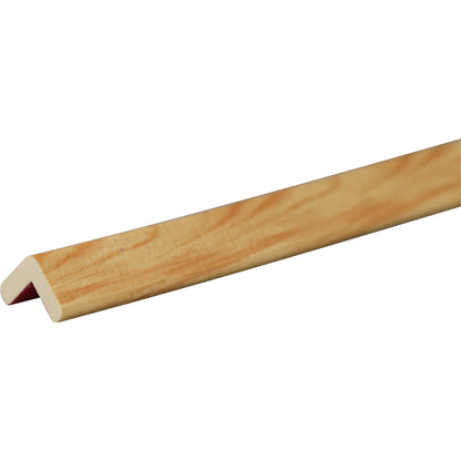 Knuffi® corner protection, type E, 1 m piece, natural wood finish.