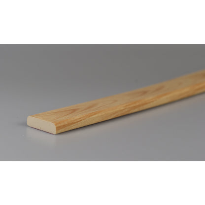 Knuffi® surface protection, type F, 1 m piece, natural wood finish.