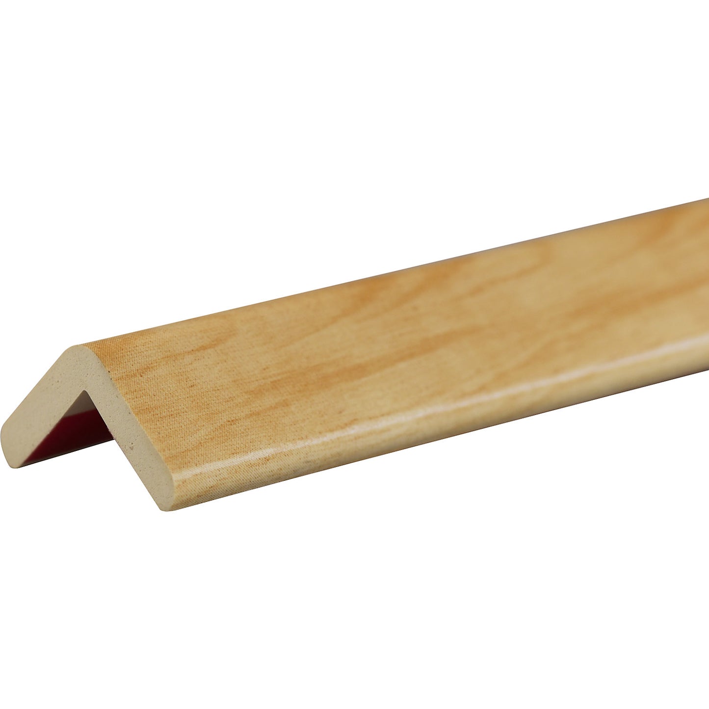 Knuffi® corner protection, type H, 1 m piece, natural wood finish.